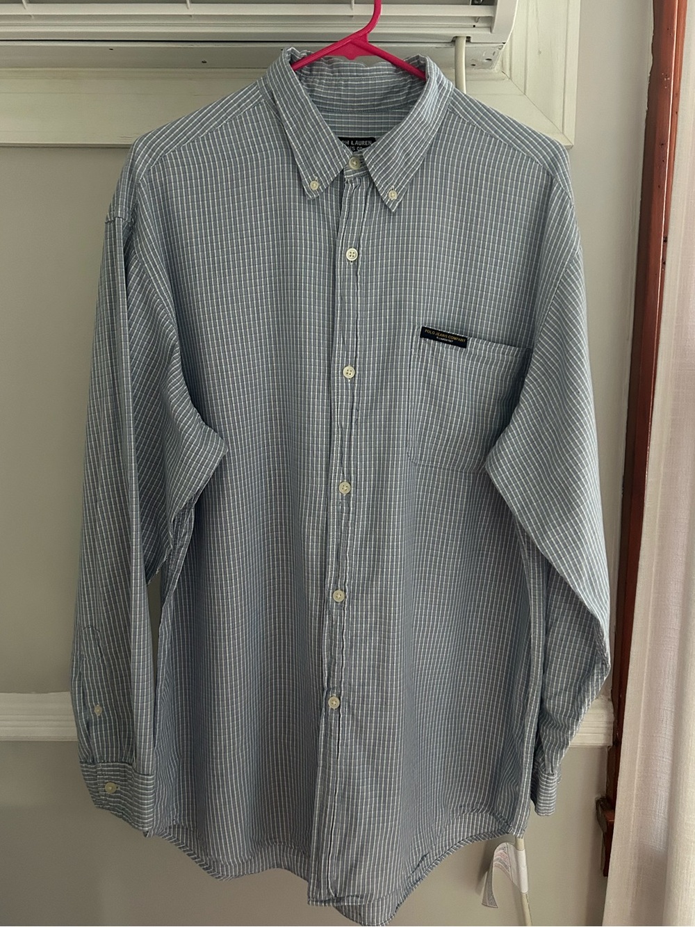 Ralph Lauren Light Blue Thin-Striped Button-Down Shirt